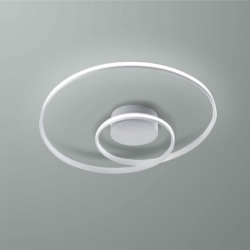 Immagine di Plafoniera Design Curvato Vivida Circuit Led 40w Dimmerabile 3000k 4000k