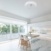 Immagine di Plafoniera Design Curvato Vivida Circuit Led 40w Dimmerabile 3000k 4000k