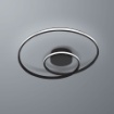 Immagine di Plafoniera Design Curvato Vivida Circuit Led 40w Dimmerabile 3000k 4000k