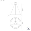 Immagine di Lampadario Circolare 80cm Per Tavolo Inner-R Vivida Led Dimmerabile 3000k 4000k