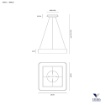 Immagine di Lampadario Quadrato Led Dimmerabile 50w 3000k 4000k Inner-S Vivida