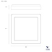 Immagine di Grande Plafoniera Quadrata Moderna Inner-S Vivida Led Dimmerabile 3000k 4000k 80w
