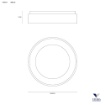 Immagine di Lampada Soffitto Rotonda 48cm Inner-R Vivida Led 40w 3000k 4000k Dimmerabile