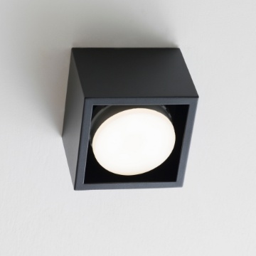Immagine di Plafone Cubotto Nero Faretto Da Soffitto Led Gx53 Cage Vivida