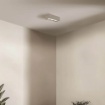 Immagine di Plafoniera Sabbia Design Squadrato 3 Luci Gx53 Cage Vivida