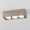 Immagine di Plafoniera Sabbia Design Squadrato 3 Luci Gx53 Cage Vivida