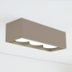 Immagine di Plafoniera Sabbia Design Squadrato 3 Luci Gx53 Cage Vivida