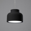 Immagine di Lampada A Sospensione Vivida Bottone Nero Per Isola Cucina