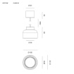 Immagine di Sospensione Singola Moderna Led Gx53 Blu Petrolio Per Isola Bottone Vivida