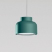 Immagine di Sospensione Singola Moderna Led Gx53 Blu Petrolio Per Isola Bottone Vivida