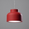 Immagine di Lampadario Piccola Campana Pendente Rosso Led Gx53 Bottone Vivida