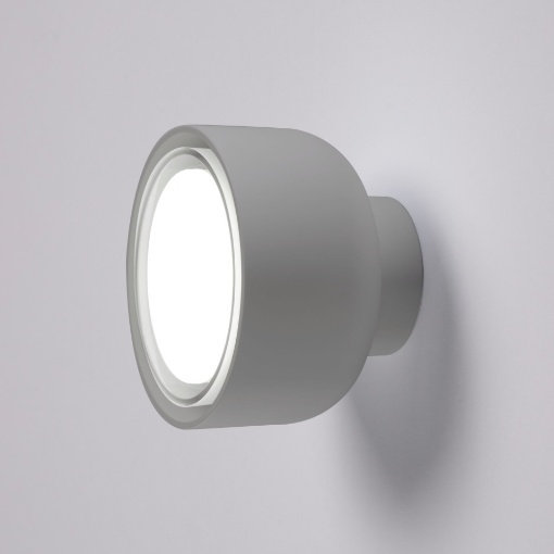Immagine di Applique Led Da Parete Soffitto Bottone Vivida Titanio Grigio