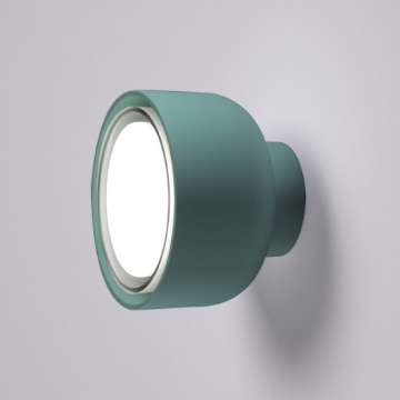 Immagine di Applique Da Parete Soffitto Blu Petrolio Led Gx53 Bottone Vivida