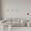 Immagine di Applique Moderna Led Rosso Magenta Bottone Vivida Lampada Da Parete Soffitto