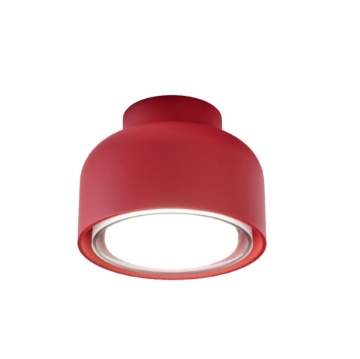 Immagine di Applique Moderna Led Rosso Magenta Bottone Vivida Lampada Da Parete Soffitto