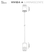 Immagine di Lampada A Sospensione Per Isola Cucina Bell Vivida Led 10w CCT
