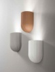 Immagine di Applique Da Parete Cemento Colorato Rigato GU10 Beton Ondaluce