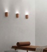 Immagine di Applique Da Parete Cemento Colorato Rigato GU10 Beton Ondaluce