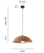 Immagine di Sospensione Cupola Cemento Ombrello Rustic Per Cucina Ondaluce