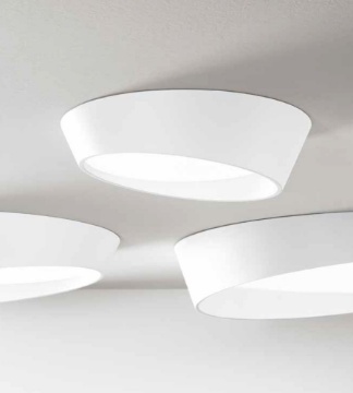 Immagine di Plafoniera Bianca Half Ondaluce Led CCT 25w Dimmerabile 38cm