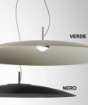 Immagine di Lampadario Led Cupola Piatto 90 cm Per Tavolo Da Pranzo 18w 3000k Elle Ondaluce