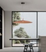 Immagine di Lampadario Led Cupola Piatto 90 cm Per Tavolo Da Pranzo 18w 3000k Elle Ondaluce