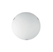 Immagine di Plafoniera In Vetro Bianco Satinato Rotondo 30 cm Oblò Fan Europe