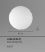 Immagine di Plafoniera Rotonda Vetro Satinato Bianco 50 cm Oblò Fan Europe 4xe27