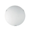 Immagine di Plafoniera Rotonda Vetro Satinato Bianco 50 cm Oblò Fan Europe 4xe27