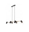 Immagine di Lampadario Con Faretti Led Orientabili Ottone Nero Per Tavolo Crius Smarter