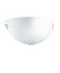 Immagine di Applique Mezzaluna Da Parete Vetro Bianco Satinato Oblò Fan Europe