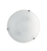 Immagine di Plafoniera Vetro Bianco 30cm Rotonda Led 18w CCT Luna Fan Europe