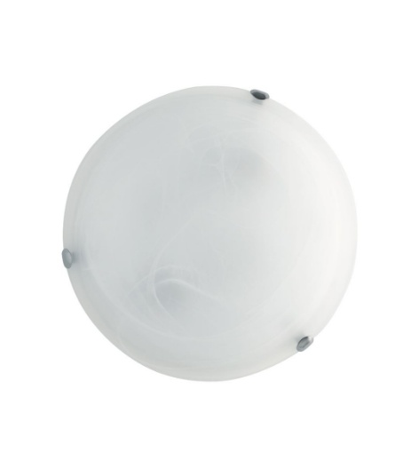 Immagine di Plafoniera Vetro Bianco 30cm Rotonda Led 18w CCT Luna Fan Europe