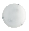 Immagine di Plafoniera Vetro Alabastro Bianco Led 24w 3000k-6500k Luna 40cm Fan Europe
