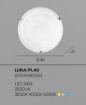 Immagine di Plafoniera Vetro Alabastro Bianco Led 24w 3000k-6500k Luna 40cm Fan Europe