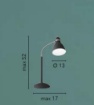 Immagine di Lampada Da Scrivania Flessibile 1xE27 Per Casa Ufficio People Fan Europe
