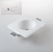 Immagine di Incasso Gesso Verniciabile Con Faretto Cilindro Orientabile Bianco GU10 Led Vulkan Intec
