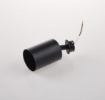 Immagine di Incasso Gesso Con Faretto Cilindro Nero Orientabile GU10 Led Vulkan Intec