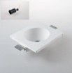 Immagine di Incasso Gesso Con Faretto Cilindro Nero Orientabile GU10 Led Vulkan Intec