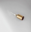 Immagine di Incasso In Gesso Con Faretto Orientabile Cilindro Oro Per Controsoffitto Vulkan Intec