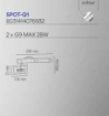 Immagine di Applique Per Specchio Bagno Orientabile Cromo Fissaggio Parete 2xG9 Spot Q1 Intec