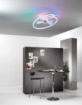 Immagine di Plafoniera Con Pale Da Soffitto Auster Led 60w Luce Vari Colori Regolabile Con Telecomando