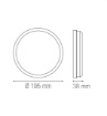 Immagine di Plafoniera Led Bianca Per Esterno Rotonda IP65 Speedy Intec
