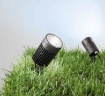 Immagine di Faretto Proiettore Led 8w DC24V Nero Con Picchetto IP67 RGB 4000k Target Intec