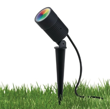 Immagine di Proiettore Led DC24V Nero Con Picchetto IP67 30w RGB 4000k Target Intec