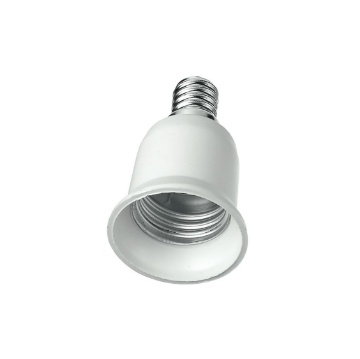 Immagine di Adattatore Per Portalampade Da E14 a E27 Bianco