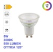 Immagine di Lampadina LED GU10 In Vetro 5w 3000k Luce Calda 550Lm Ottica 120 CRI90