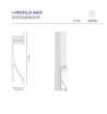 Immagine di Profilo Bianco A Veletta 2 mt Per Strip Led Battiscopa Mop Intec Light