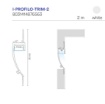 Immagine di Profilo A Veletta 2 mt Bianco Per Cartongesso Parete Trim Intec Light