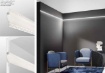 Immagine di Profilo A Veletta 2 mt Bianco Per Cartongesso Parete Trim Intec Light